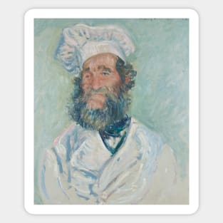 Portrait of Pere Paul by Claude Monet Sticker